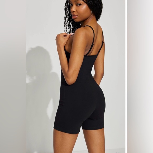 Dynamite Pants - Black Strappy Romper